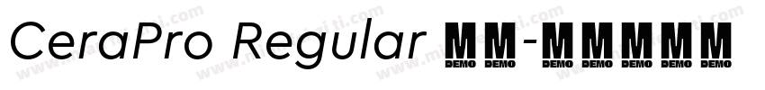 CeraPro Regular 常规字体转换